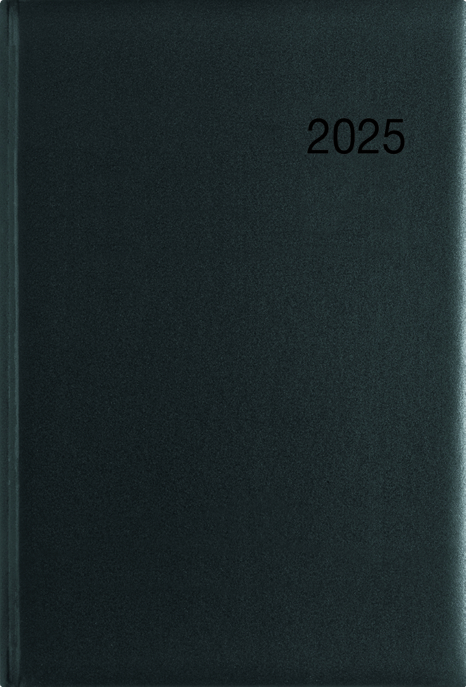 Cover: 4006928025053 | Wochenbuch schwarz 2025 - Bürokalender 14,6x21 cm - 1 Woche auf 2...