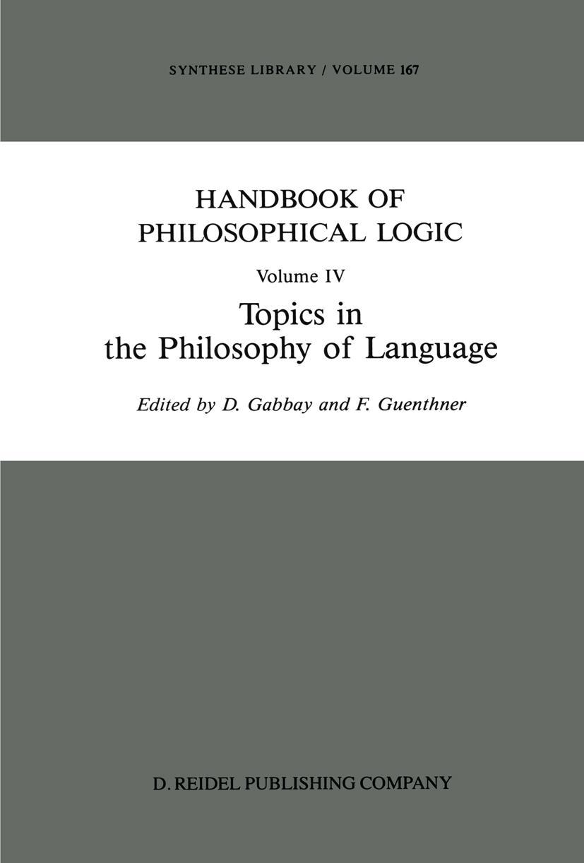 Cover: 9789401070218 | Handbook of Philosophical Logic | Franz Guenthner (u. a.) | Buch