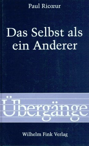 Cover: 9783770529049 | Das Selbst als ein Anderer | Paul Ricoeur | Buch | 2001 | Brill Fink