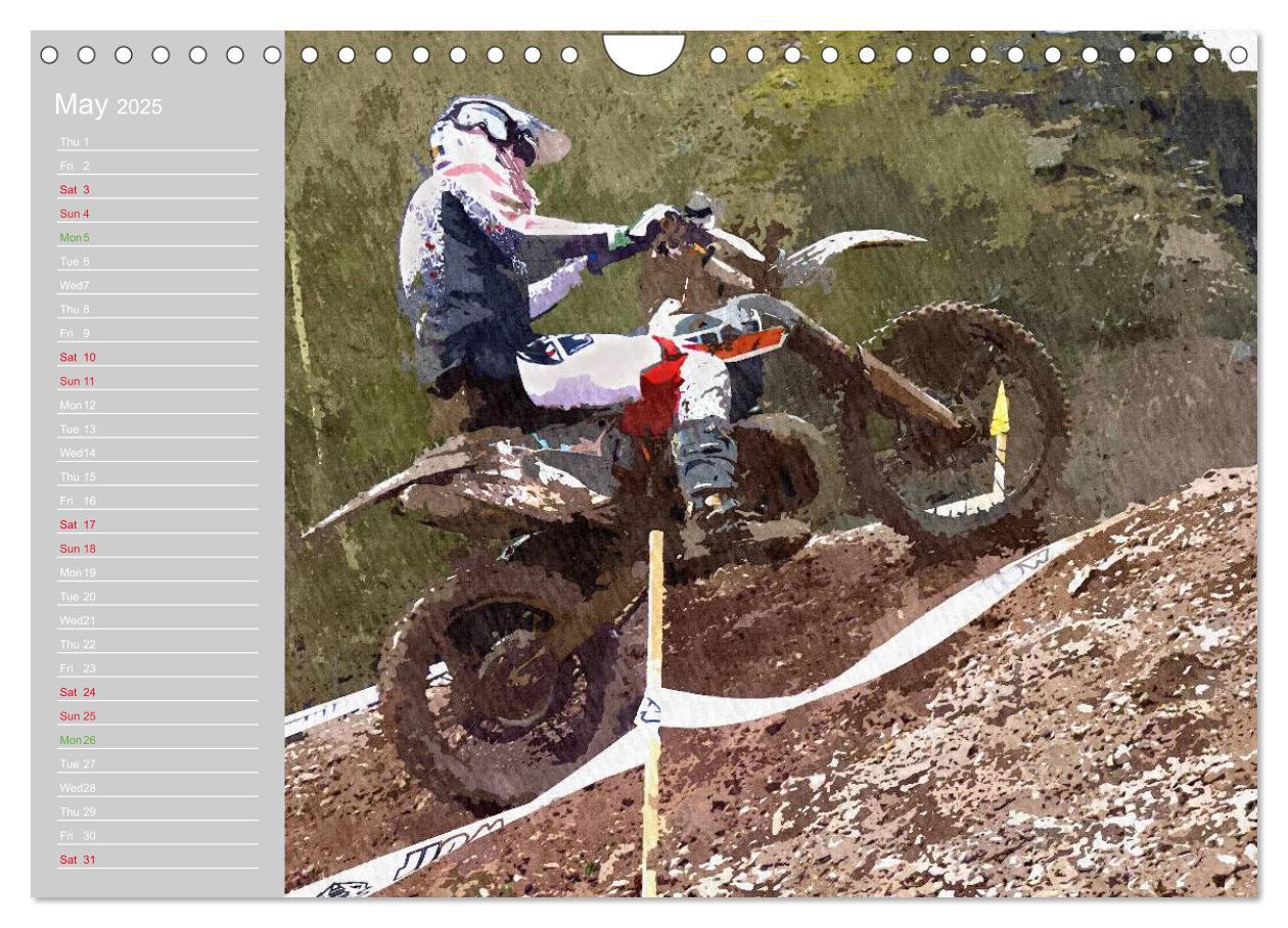 Bild: 9781325952175 | ENDURO RACING 2 (Wall Calendar 2025 DIN A4 landscape), CALVENDO 12...