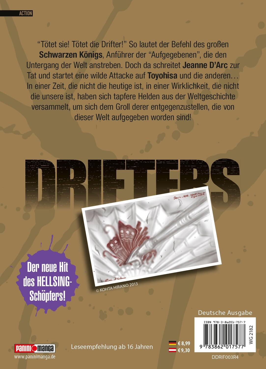 Rückseite: 9783862017577 | Drifters 03 | Kotha Hirano | Taschenbuch | 216 S. | Deutsch | 2014