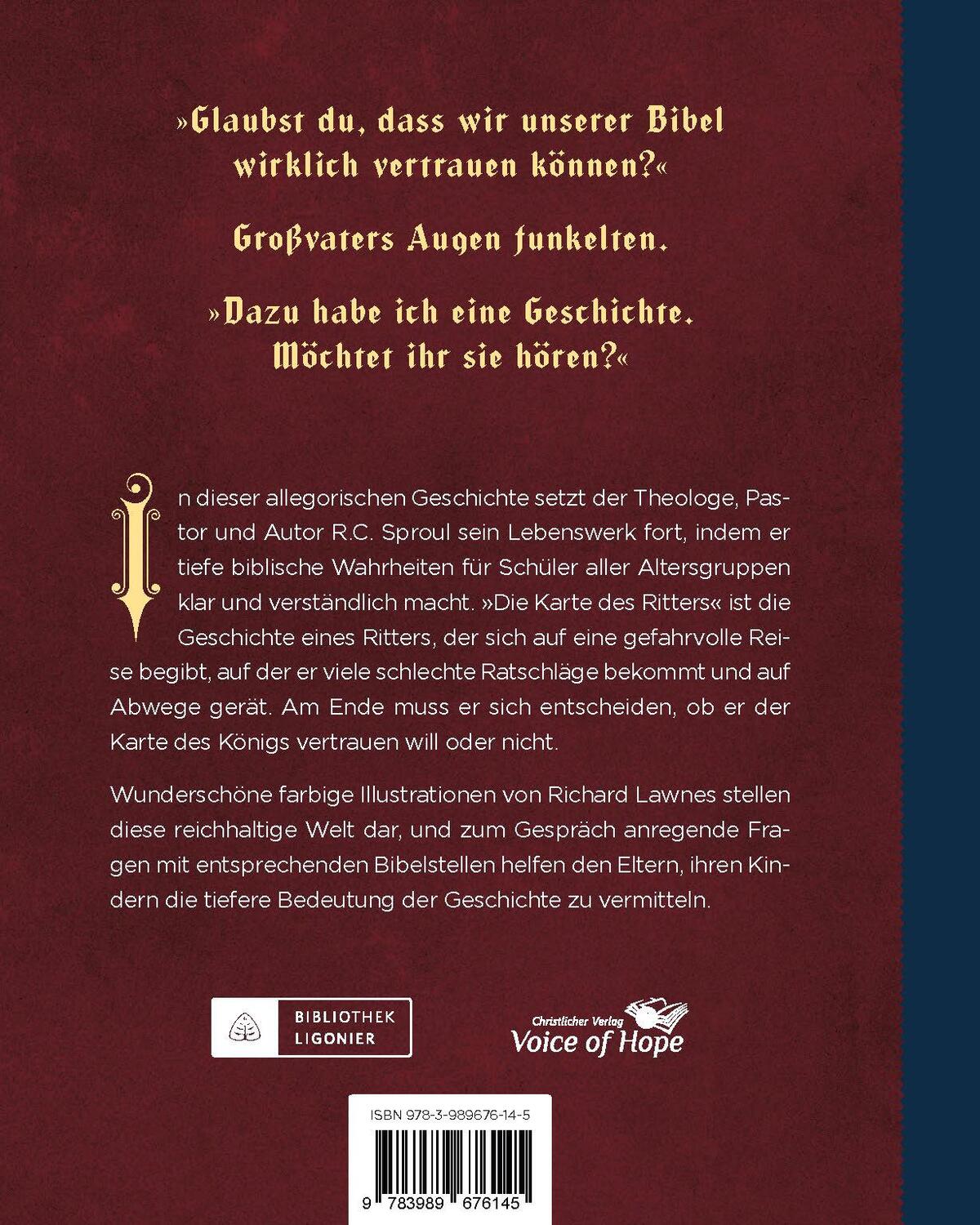 Rückseite: 9783989676145 | Die Karte des Ritters | Robert Charles Sproul | Buch | Deutsch | 2024