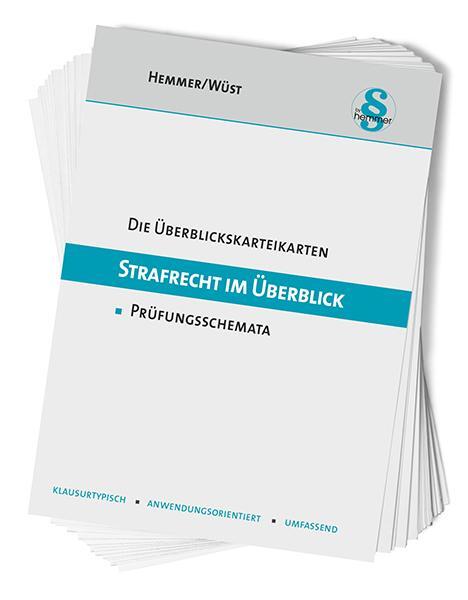 Cover: 9783968382050 | Die Überblickskarteikarten Strafrecht im Überblick | Prüfungsschemata