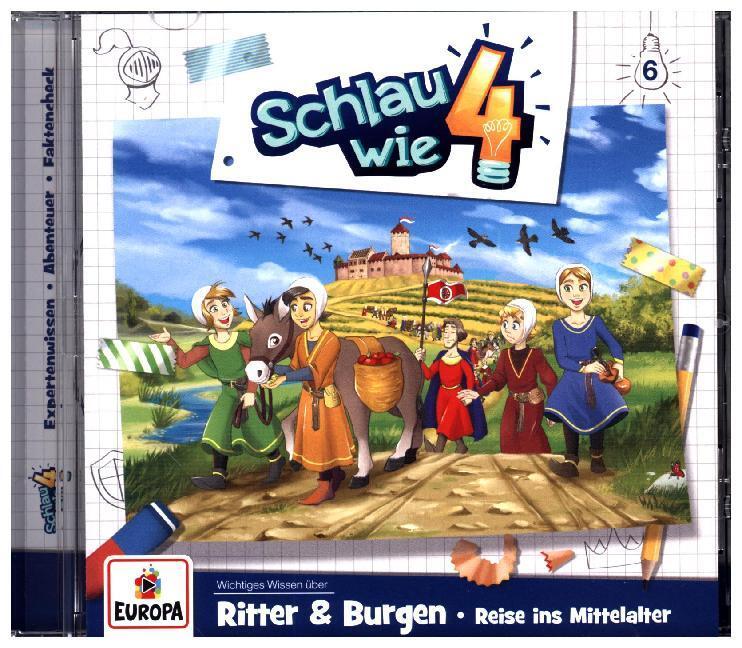 Cover: 190758083124 | Schlau wie vier - Ritter und Burgen. Reise ins Mittelalter, 1 Audio-CD