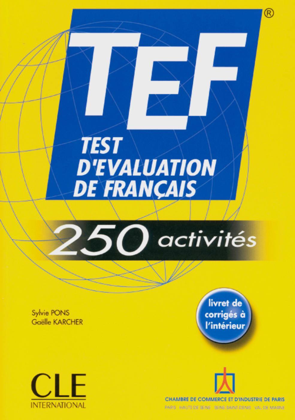 Cover: 9783125298514 | TEF - 250 activités. Livre de l'élève | Test d'évaluation du français