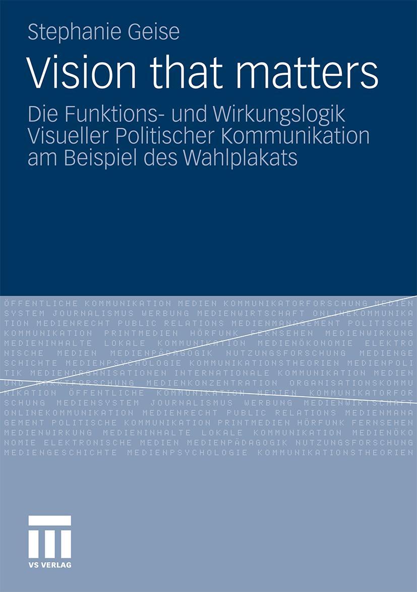 Cover: 9783531178196 | Vision that matters | Stephanie Geise | Taschenbuch | 416 S. | Deutsch