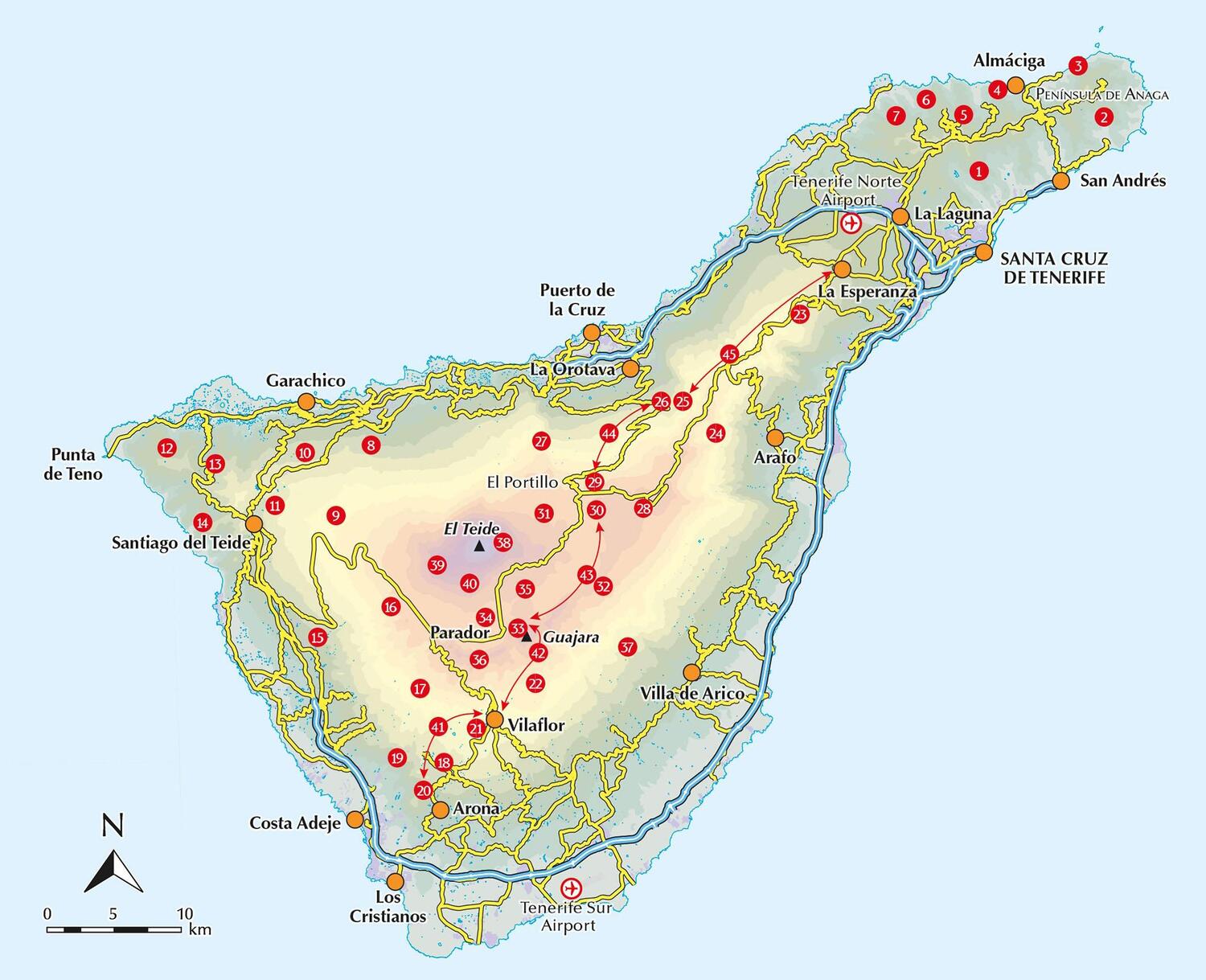 Bild: 9781786310699 | Walking on Tenerife | 45 walks including El Teide and GR 131 | Dillon