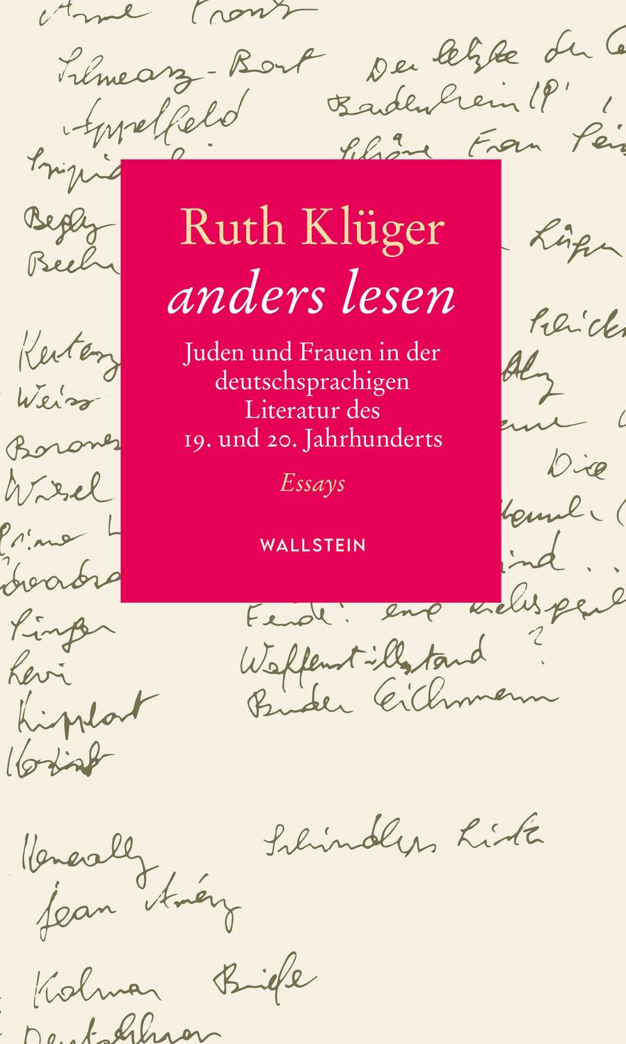 Cover: 9783835353435 | anders lesen | Ruth Klüger | Buch | 264 S. | Deutsch | 2023