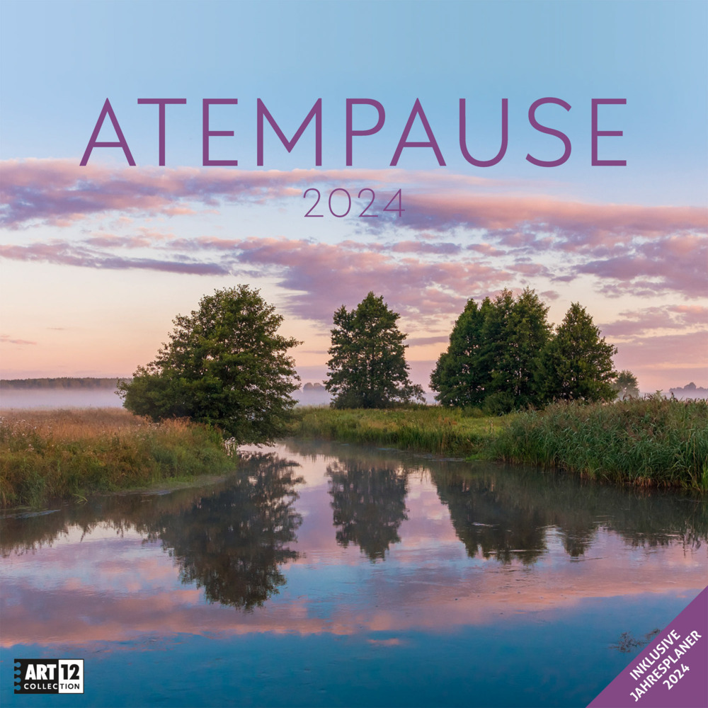 Cover: 9783838444055 | Atempause Kalender 2024 - 30x30 | Ackermann Kunstverlag | Kalender