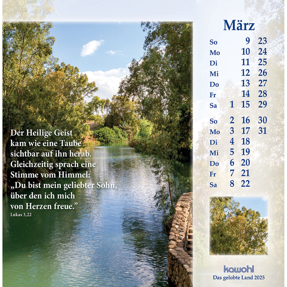 Bild: 9783754878057 | Das Gelobte Land 2025 | Wilhelm Krebber | Kalender | 13 S. | Deutsch