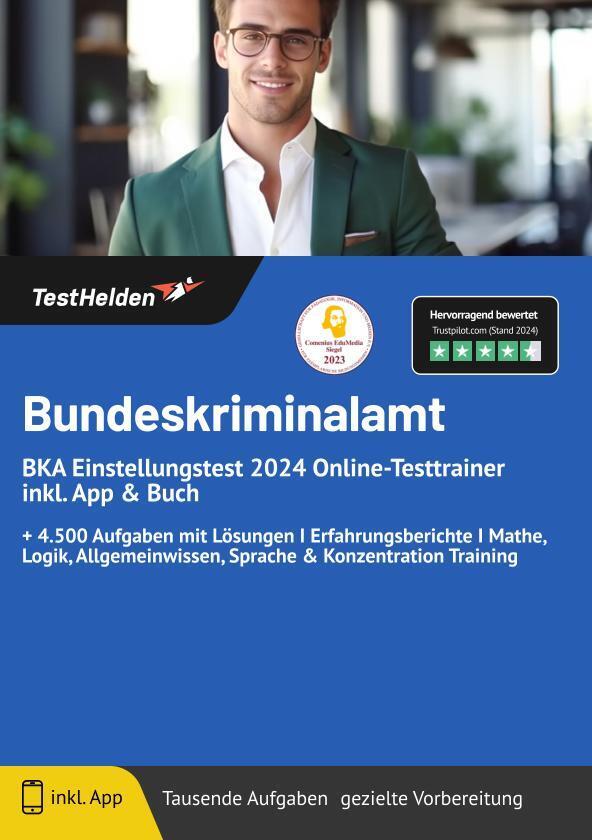 Cover: 9783988174383 | Bundeskriminalamt BKA Einstellungstest 2024 Online-Testtrainer...