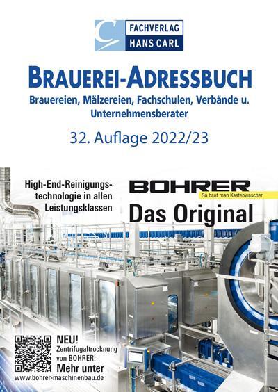 Cover: 9783418008622 | BRAUEREI-ADRESSBUCH 2022/2023 | Fachverlag Hans Carl | Taschenbuch