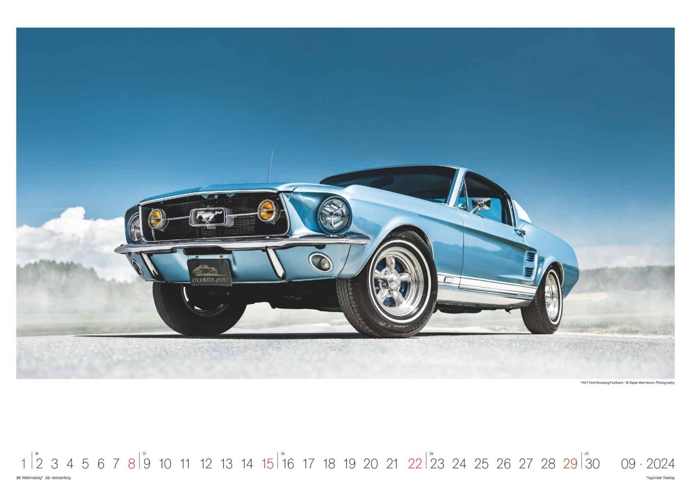 Bild: 4002725986757 | Legendary Classic &amp; Muscle Cars 2024 - Wand-Kalender -...