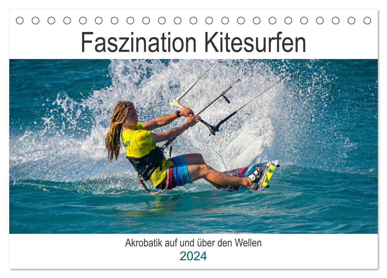 Cover: 9783675552920 | Faszination Kitesurfen (Tischkalender 2024 DIN A5 quer), CALVENDO...