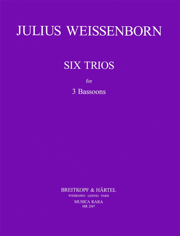 Cover: 9790004486634 | Sechs Trios | Julius Weissenborn | Musica Rara (Breitkopf) | Buch