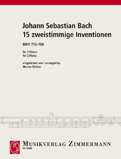 Cover: 9790010269801 | zweistimmige Inventionen | Johann Sebastian Bach | Broschüre | Deutsch