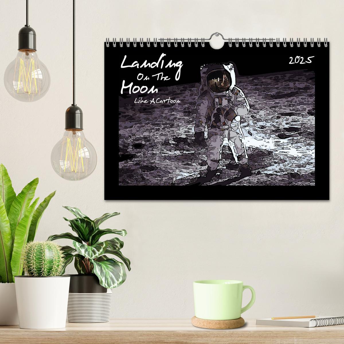 Bild: 9783435709809 | Landing On The Moon Like A Cartoon (Wandkalender 2025 DIN A4 quer),...