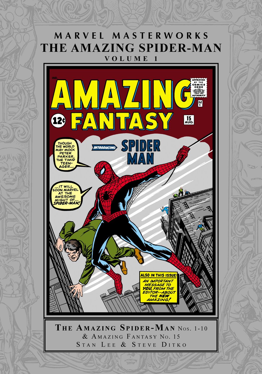Cover: 9781302951245 | MARVEL MASTERWORKS: THE AMAZING SPIDER-MAN VOL. 1 | Stan Lee | 2023