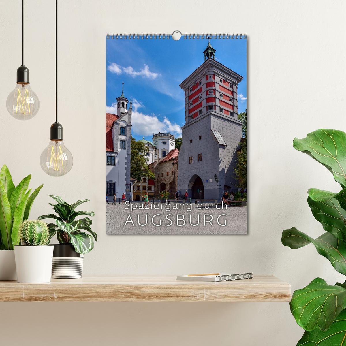 Bild: 9783457017845 | Spaziergang durch Augsburg (Wandkalender 2025 DIN A3 hoch),...