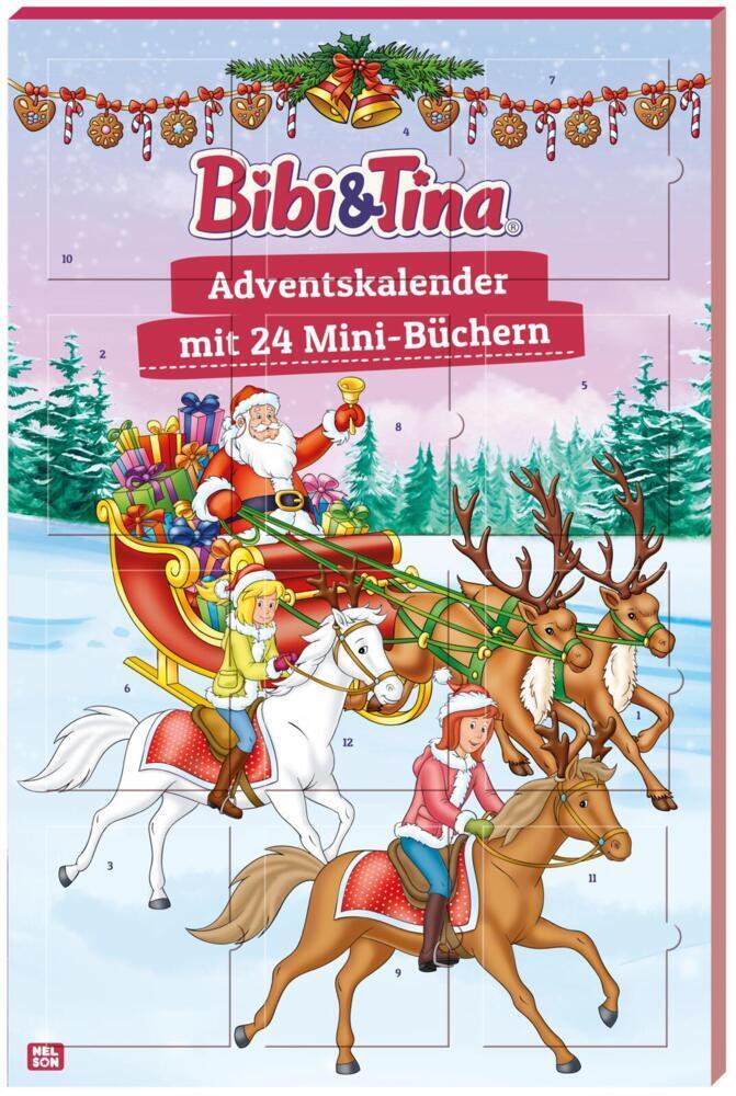Cover: 9783845120782 | Bibi und Tina: Minibuch-Adventskalender | Mit 24 Mini-Büchern | Buch