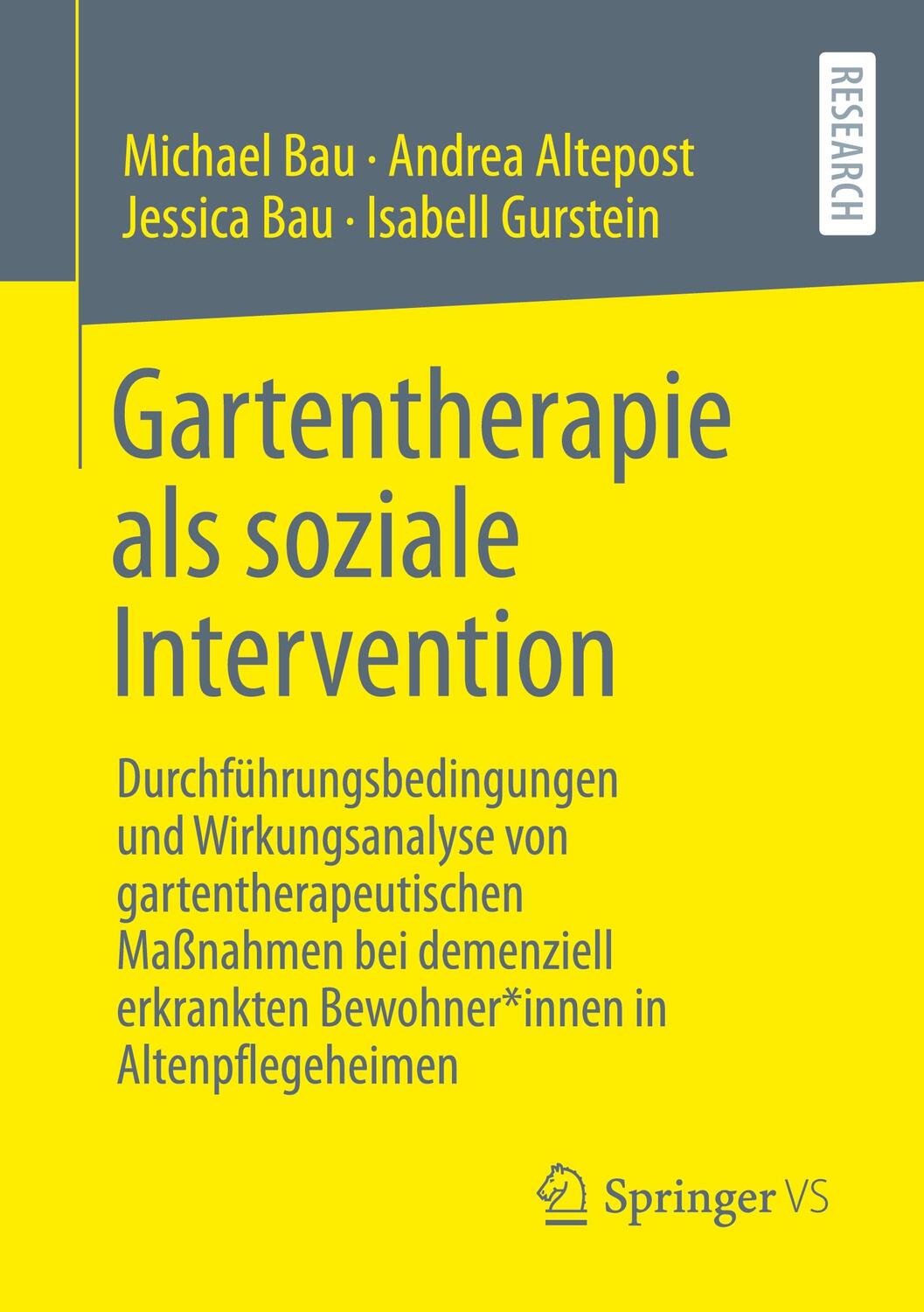 Cover: 9783658353643 | Gartentherapie als soziale Intervention | Michael Bau (u. a.) | Buch