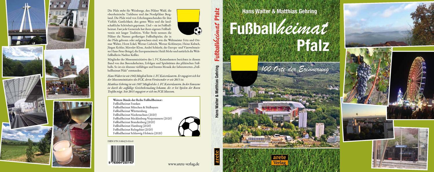 Rückseite: 9783964230140 | Fußballheimat Pfalz | 100 Orte der Erinnerung. Ein Reiseführer | Buch