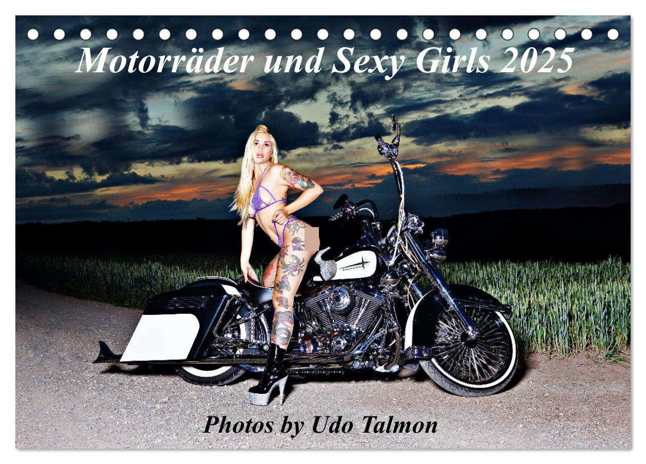 Cover: 9783383963728 | Motorräder und Sexy Girls (Tischkalender 2025 DIN A5 quer),...