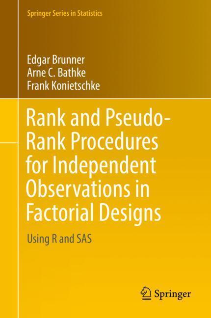 Cover: 9783030029128 | Rank and Pseudo-Rank Procedures for Independent Observations in...
