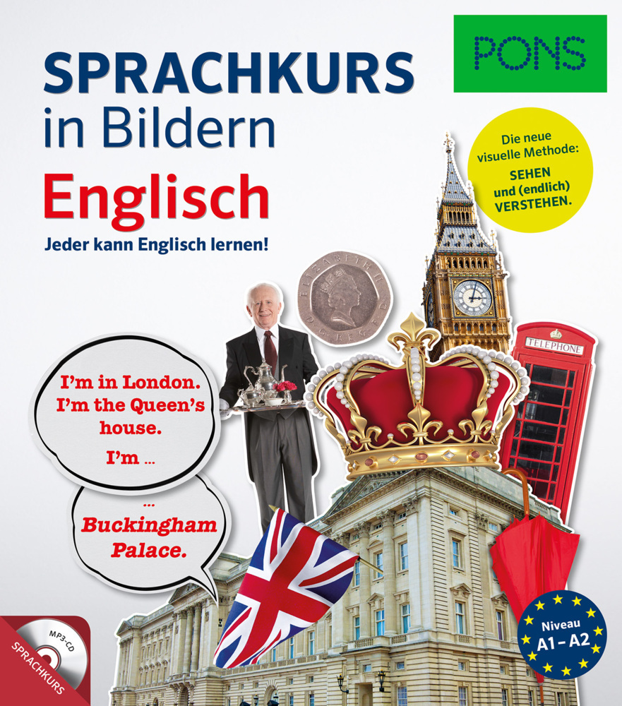 Cover: 9783125627710 | PONS Sprachkurs in Bildern Englisch, m. MP3-CD | Taschenbuch | 256 S.