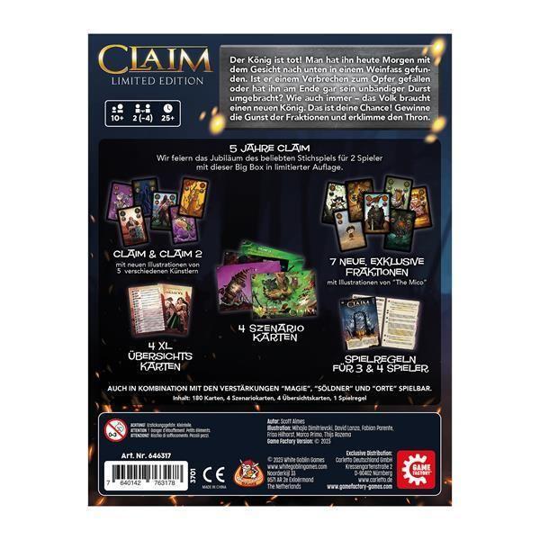 Bild: 7640142763178 | Game Factory - Claim Big Box Limited Edition | Game Factory | Spiel