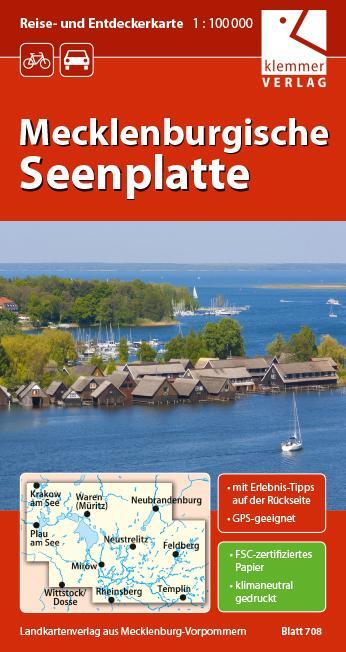 Cover: 9783940175502 | Reise- und Entdeckerkarte Mecklenburgische Seenplatte 1 : 100 000
