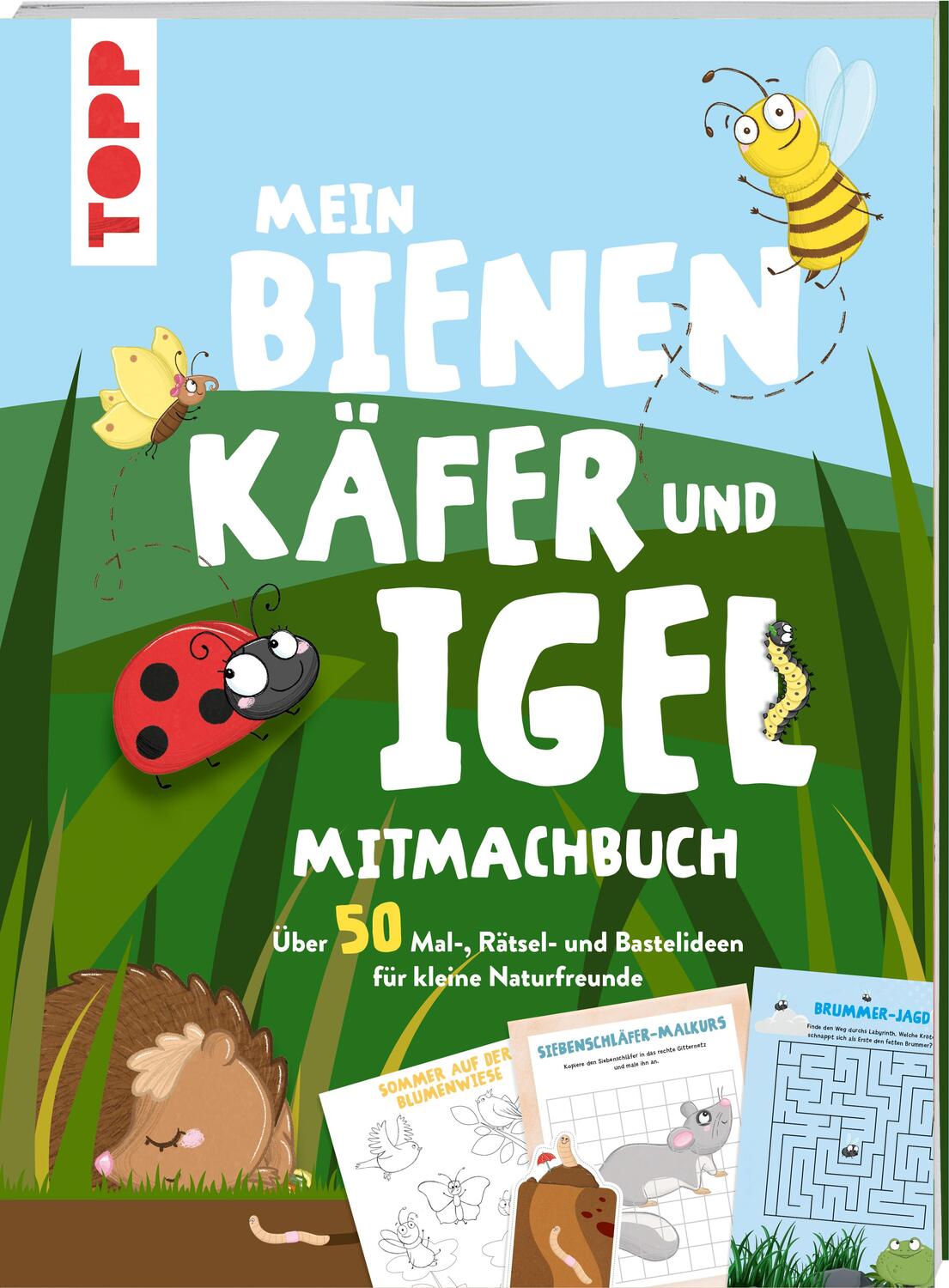 Cover: 9783772484834 | Mein Bienen, Käfer und Igel-Mitmachbuch | Christine Schlitt | Buch