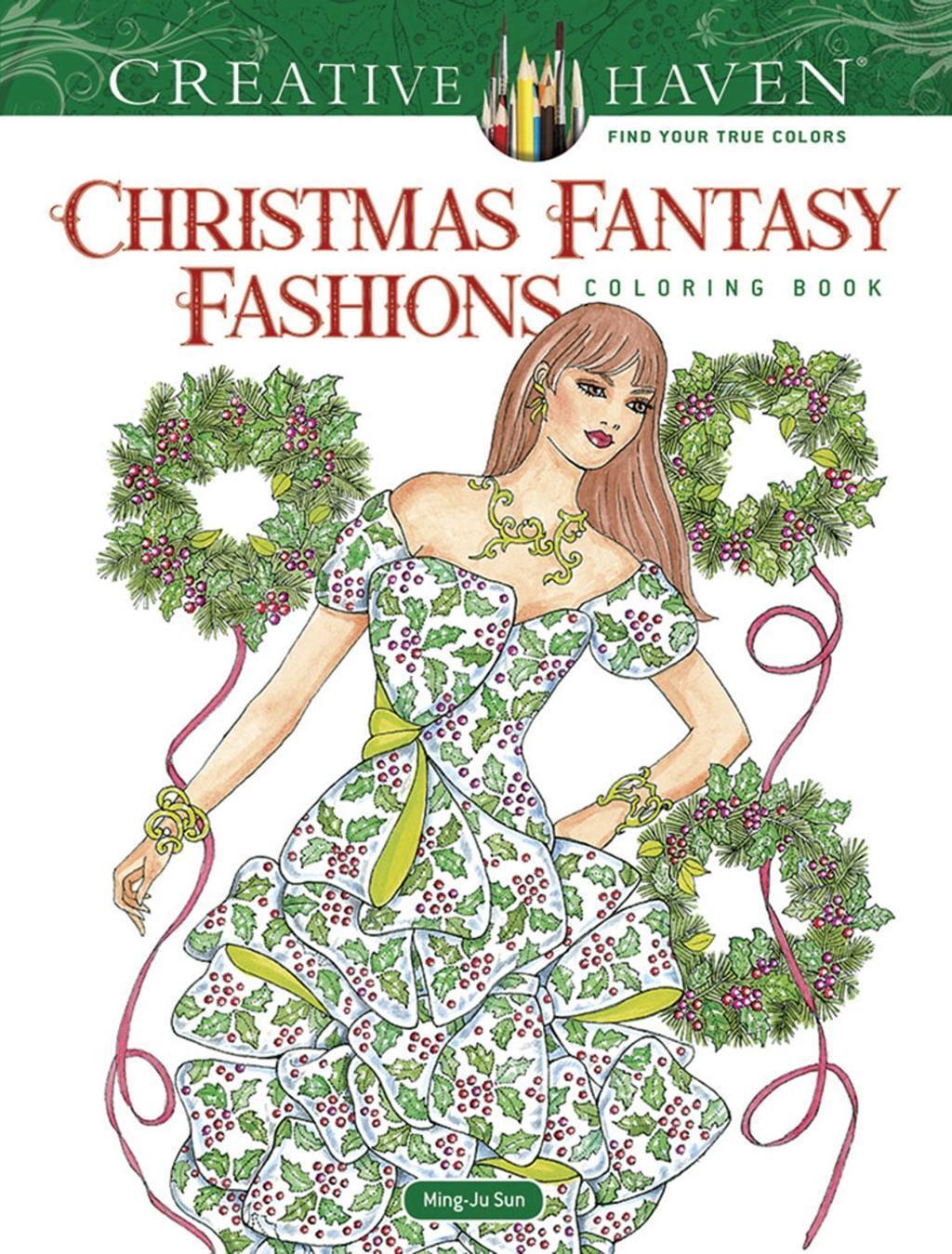 Cover: 9780486822389 | Creative Haven Christmas Fantasy Fashions Coloring Book | Ming-Ju Sun