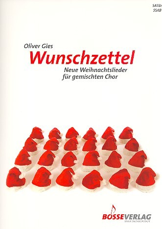 Cover: 9790201104959 | Wunschzettel | Neue Weihnachtslieder für gemischten Chor | Broschüre