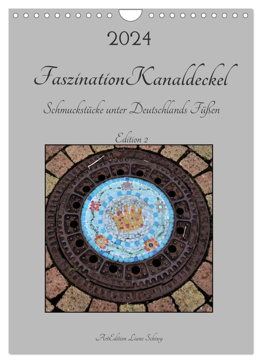 Cover: 9783675817395 | Faszination Kanaldeckel (Wandkalender 2024 DIN A4 hoch), CALVENDO...