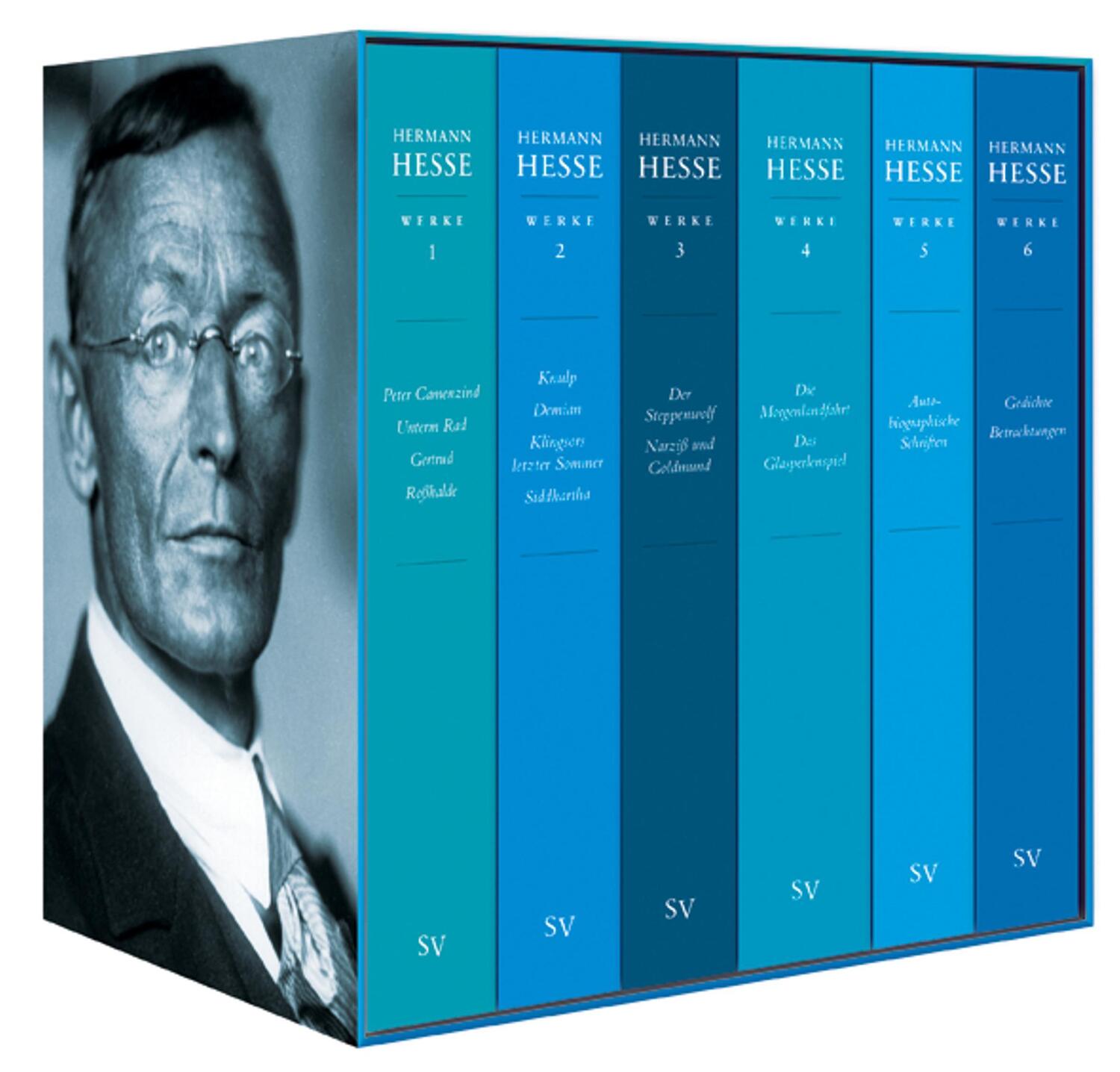 Cover: 9783518468401 | Ausgewählte Werke | (Sechs Bände in Kassette) | Hermann Hesse | Buch