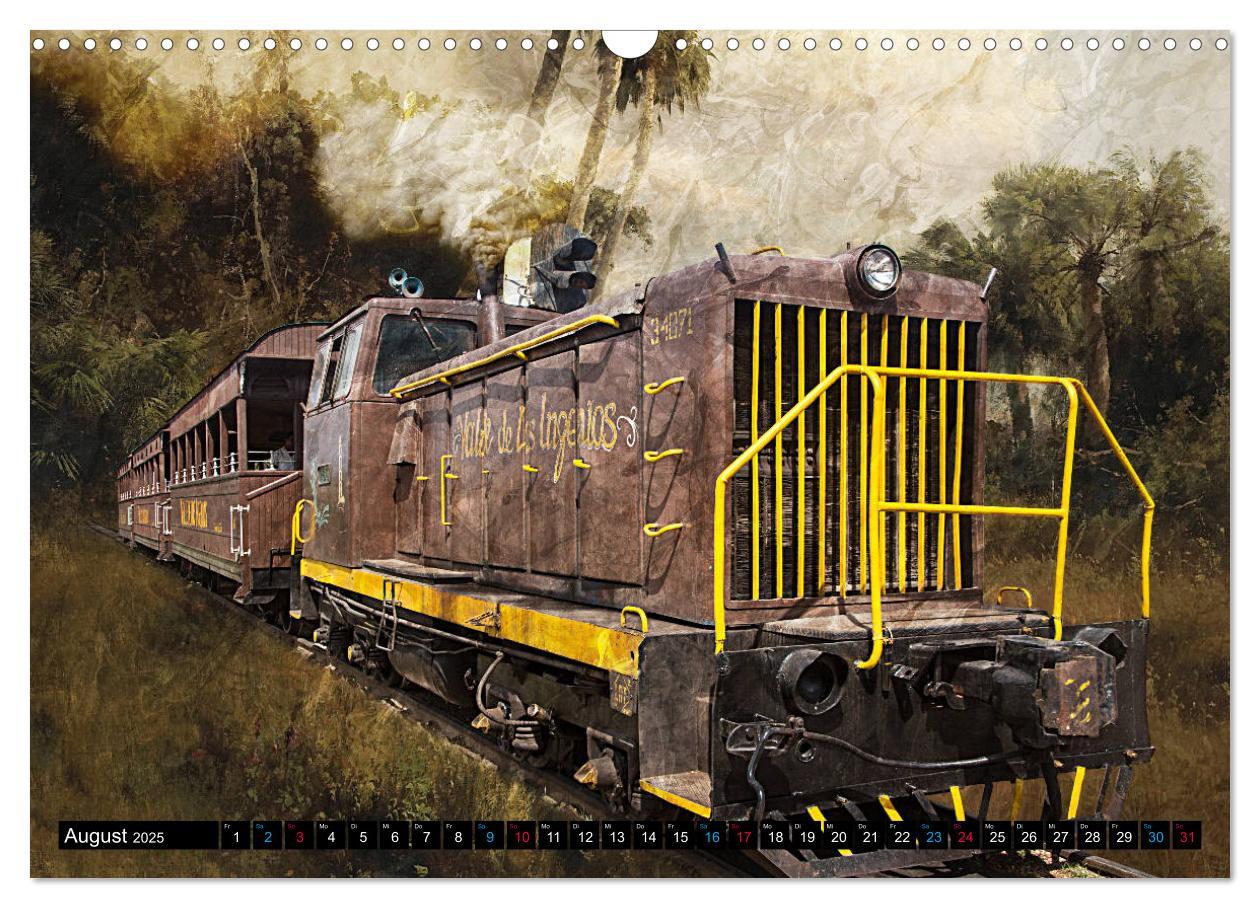 Bild: 9783435182329 | EISENBAHN - Dampf, Diesel und Strom (Wandkalender 2025 DIN A3...