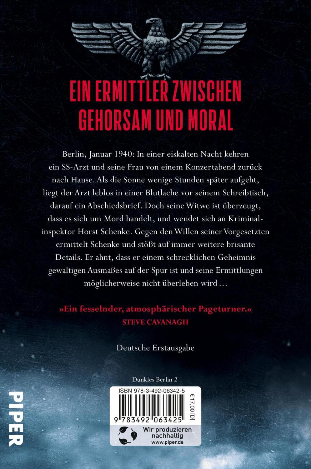 Rückseite: 9783492063425 | Nachtkommando | Simon Scarrow | Taschenbuch | Dunkles Berlin | 464 S.