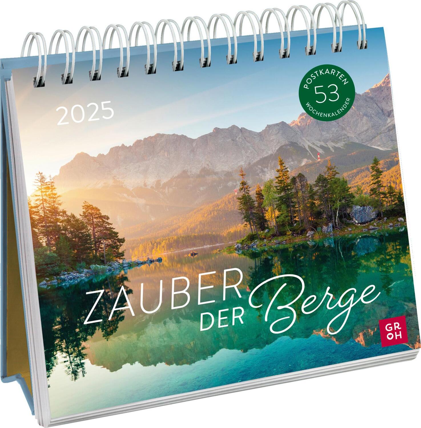 Cover: 4036442012055 | Postkartenkalender 2025: Zauber der Berge | Groh Verlag | Kalender