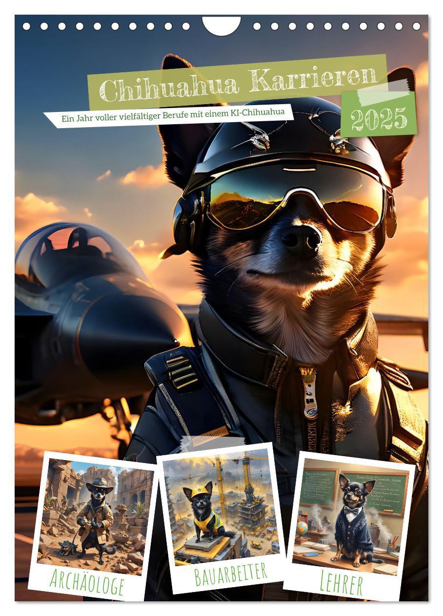 Cover: 9783435043309 | Chihuahua Karrieren (Wandkalender 2025 DIN A4 hoch), CALVENDO...