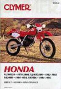 Cover: 9780892878215 | Honda XL/XR250 (1978-2000) &amp; XL/XR350R (1983-1985) Motorcycle...