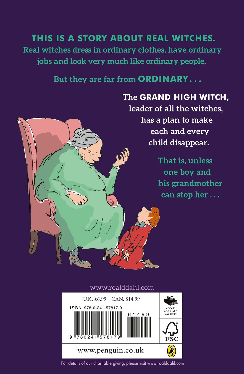 Rückseite: 9780241578179 | The Witches | Roald Dahl | Taschenbuch | B-format paperback | Englisch