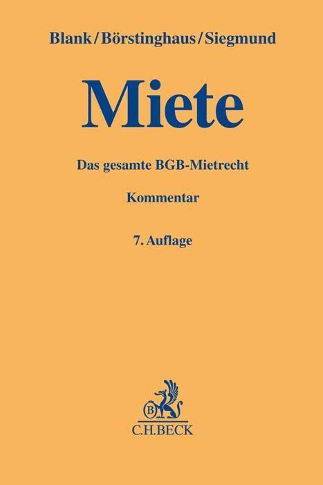 Cover: 9783406769252 | Miete | Hubert Blank (u. a.) | Buch | Gelbe Erläuterungsbücher | 2023