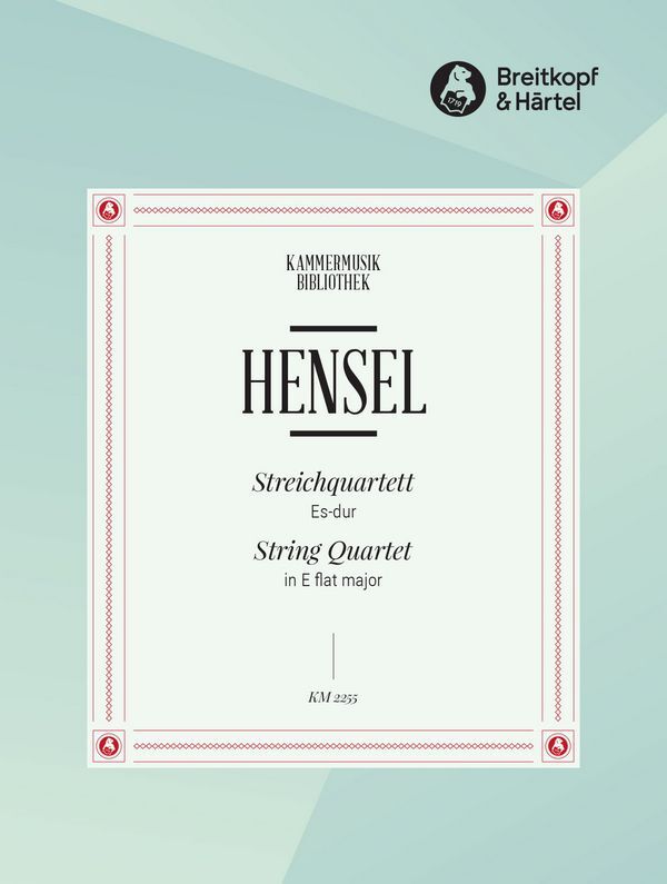 Cover: 9790004501597 | Streichquartett Es-dur | Fanny Hensel | Breitkopf Urtext Edition