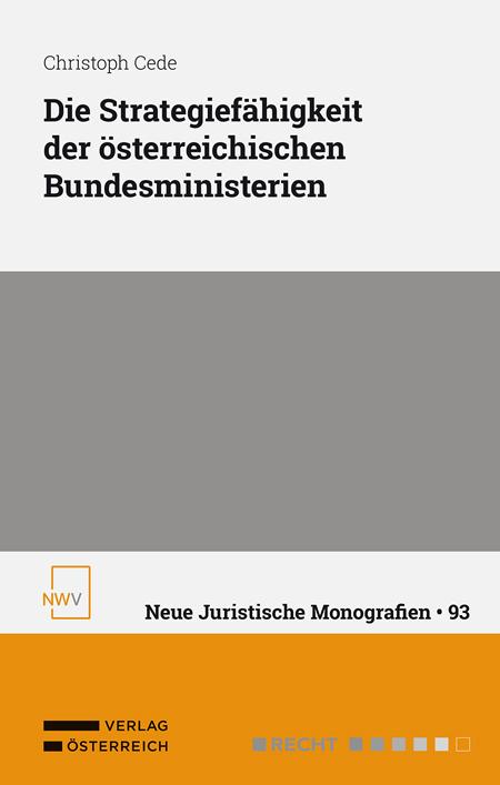 Cover: 9783708342443 | Die Strategiefähigkeit der österreichischen Bundesministerien | Cede