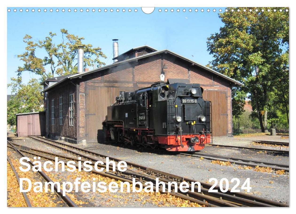 Cover: 9783383352270 | Sächsische Dampfeisenbahnen 2024 (Wandkalender 2024 DIN A3 quer),...