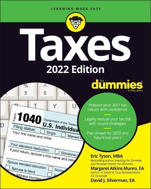 Cover: 9781119858454 | Taxes for Dummies | 2022 Edition | Eric Tyson (u. a.) | Taschenbuch