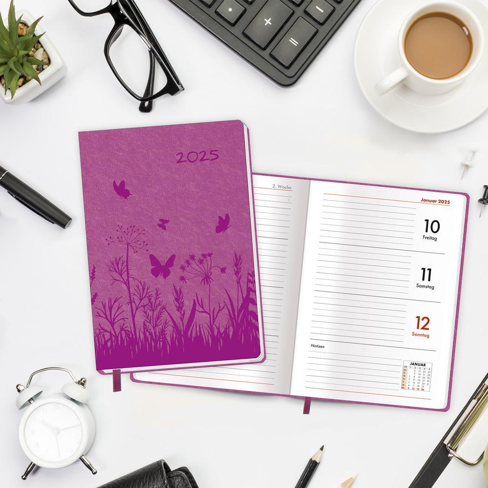 Bild: 4251901507204 | Trötsch Taschenkalender A6 Soft Touch Blumen 2025 | KG | Taschenbuch