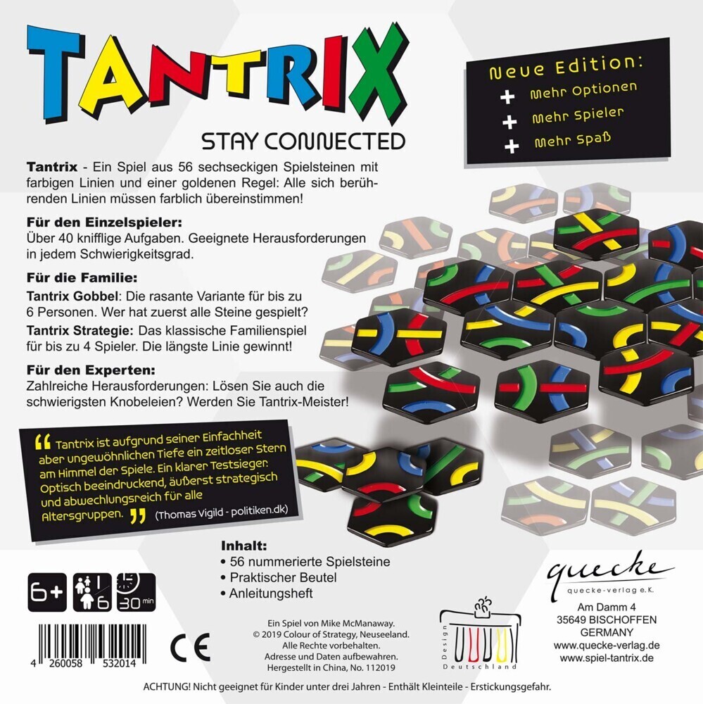 Bild: 4260058532014 | Tantrix Spiele Box (Spiel), Für 1-6 Spieler. Spieldauer: 40 Min.