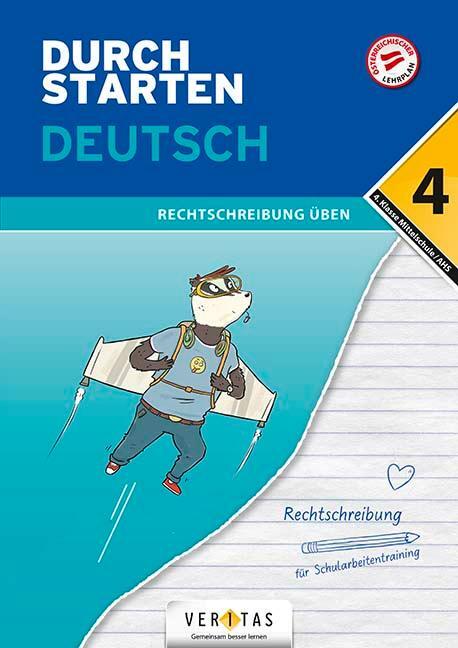 Cover: 9783710137747 | Durchstarten 4. Klasse - Deutsch Mittelschule/AHS - Rechtschreibung